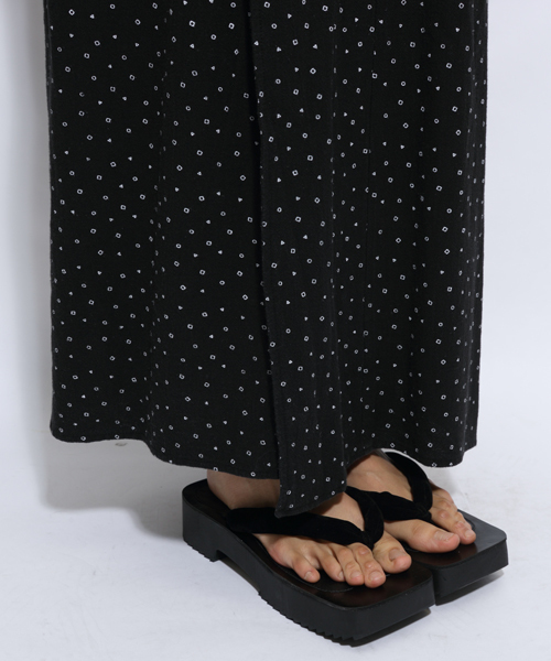 i（アイ）の「○△□ドットプリントユカタ（浴衣・レディース・ホワイト/ブラック・ﾌﾘ-）」の6枚目の写真