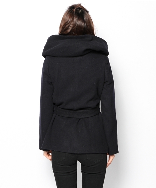 GALLARDAGALANTE(ガリャルダガランテ)の「ウールショートコート(その他アウター・レディース・キャメル/ネイビー・FREE)」の13枚目の写真