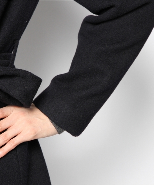 GALLARDAGALANTE(ガリャルダガランテ)の「ウールショートコート(その他アウター・レディース・キャメル/ネイビー・FREE)」の10枚目の写真