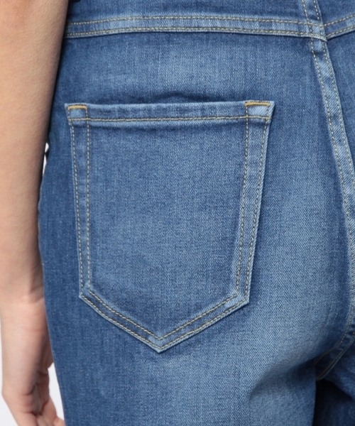 Another Edition（アナザーエディション）の「AE HI/W DENIM PT　Я#◆（デニムパンツ・レディース・ターコイズブルー/コバルトブルー/オフホワイト・MEDIUM/SMALL/X-SMALL）」の6枚目の写真