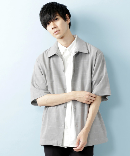 MONO-MART（モノマート）の「T/R アーバンミリタリー オーバーサイズ コーチジャケット(1/2 sleeve)（ブルゾン・メンズ・ブラック/ネイビー/モカ/グレー系その他/ベージュ系その他・M/L）」の3枚目の写真