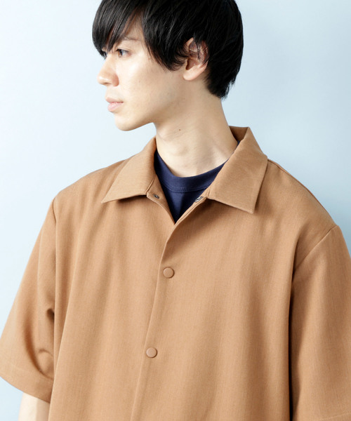 MONO-MART（モノマート）の「T/R アーバンミリタリー オーバーサイズ コーチジャケット(1/2 sleeve)（ブルゾン・メンズ・ブラック/ネイビー/モカ/グレー系その他/ベージュ系その他・M/L）」の20枚目の写真