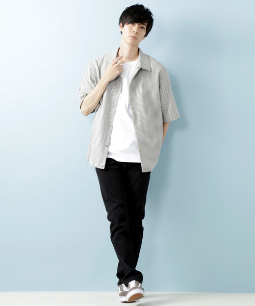 MONO-MART（モノマート）の「T/R アーバンミリタリー オーバーサイズ コーチジャケット(1/2 sleeve)（ブルゾン・メンズ・ブラック/ネイビー/モカ/グレー系その他/ベージュ系その他・M/L）」の15枚目の写真