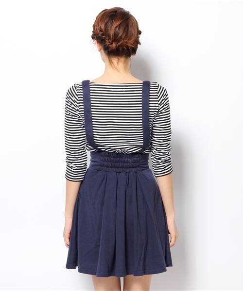 one after another NICE CLAUP(ワンアフターアナザーナイスクラップ)の「【ナイスクラップ】マリン風セットアップ(ワンピース・レディース・アイボリー/ネイビー・FREE)」の8枚目の写真