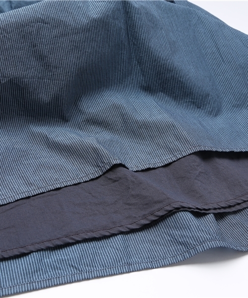 Ray BEAMS（レイビームス）の「○Ray BEAMS / ピンストライプ ギャザースカート（スカート・レディース・グレー/ブルー・0/1）」の7枚目の写真