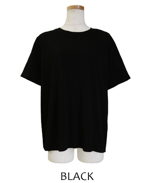 select MOCA(セレクトモカ)の「バックオープンTシャツ(Tシャツ/カットソー・レディース・ブラック/ブラウン/ベージュ/モスグリーン・FREE)」の5枚目の写真