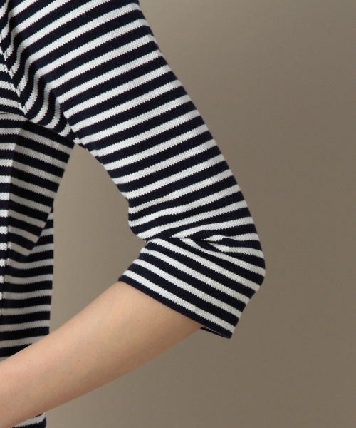 BEAUTY&YOUTH UNITED ARROWS(ビューティーアンドユースユナイテッドアローズ)の「BYSF 鹿の子ラグラン6分袖プルオーバー ◆(Tシャツ/カットソー・レディース・ライトグレー/グレー/ネイビー/ダークグレー・フリー)」の13枚目の写真