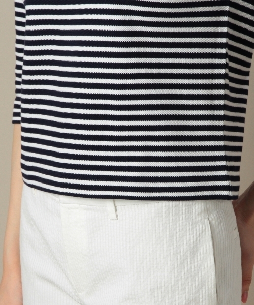 BEAUTY&YOUTH UNITED ARROWS(ビューティーアンドユースユナイテッドアローズ)の「BYSF 鹿の子ラグラン6分袖プルオーバー ◆(Tシャツ/カットソー・レディース・ライトグレー/グレー/ネイビー/ダークグレー・フリー)」の6枚目の写真