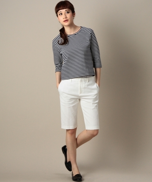 BEAUTY&YOUTH UNITED ARROWS(ビューティーアンドユースユナイテッドアローズ)の「BYSF 鹿の子ラグラン6分袖プルオーバー ◆(Tシャツ/カットソー・レディース・ライトグレー/グレー/ネイビー/ダークグレー・フリー)」の9枚目の写真