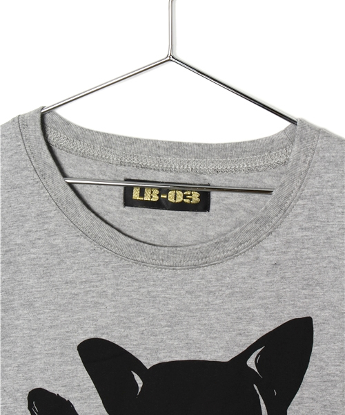 LB-03（エルビー・ゼロスリー）の「LOVELY CAT Tシャツ（Tシャツ/カットソー・レディース・ホワイト系/グレー系・FREE）」の3枚目の写真
