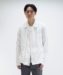 PORTVEL ZIPUP OPEN COLLAR SHIRT