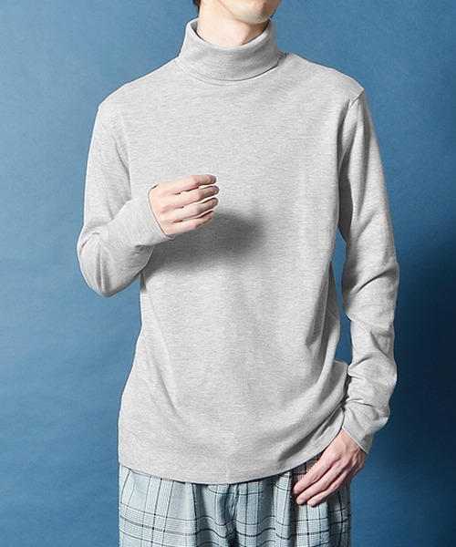 MinoriTY（マイノリティ）の「【MinoriTY】首周りが選べるあったかインナー 長袖ロンT メンズ 秋服 冬服 春服（Tシャツ/カットソー・メンズ・ホワイト/ブラック/ホワイト系その他/ブラック系その他/グレー系その他/チャコール/ベージュ/ベージュ系その他/杢グレー/グレー系その他2・M/L/XL）」の7枚目の写真