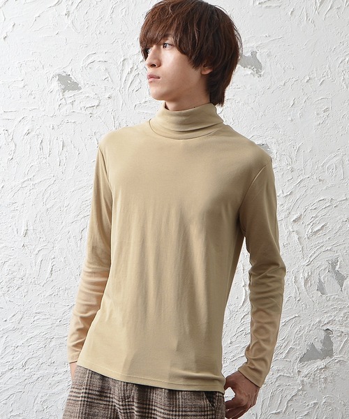 MinoriTY（マイノリティ）の「【MinoriTY】首周りが選べるあったかインナー 長袖ロンT メンズ 秋服 冬服 春服（Tシャツ/カットソー・メンズ・ホワイト/ブラック/ホワイト系その他/ブラック系その他/グレー系その他/チャコール/ベージュ/ベージュ系その他/杢グレー/グレー系その他2・M/L/XL）」の10枚目の写真