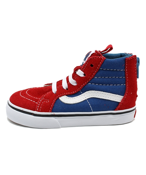 VANS（バンズ）の「VANS SK8-HI ZIP（スニーカー・キッズ・レッド・12cm/13cm/14cm/15cm/11cm）」の4枚目の写真