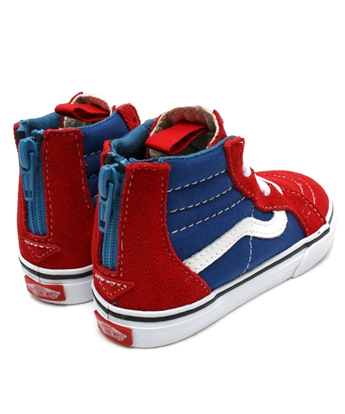 VANS（バンズ）の「VANS SK8-HI ZIP（スニーカー・キッズ・レッド・12cm/13cm/14cm/15cm/11cm）」の2枚目の写真