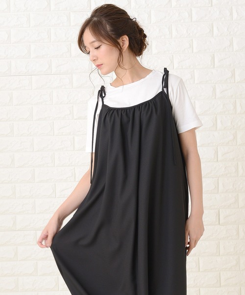 Lace Ladies（レースレディース）の「ゆったりキャミロングワンピース（ワンピース・レディース・ブラック/ネイビー/ブラウン・FREE）」の10枚目の写真