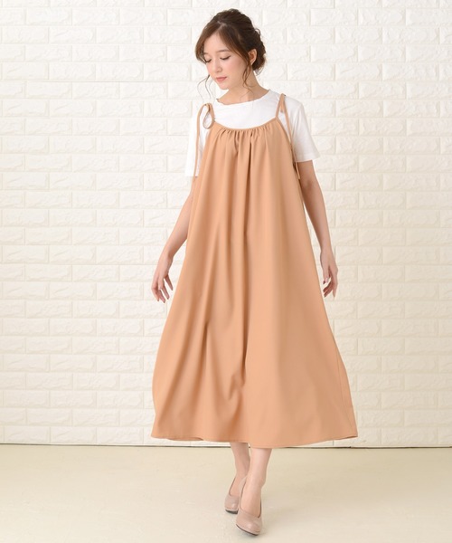 Lace Ladies（レースレディース）の「ゆったりキャミロングワンピース（ワンピース・レディース・ブラック/ネイビー/ブラウン・FREE）」の14枚目の写真