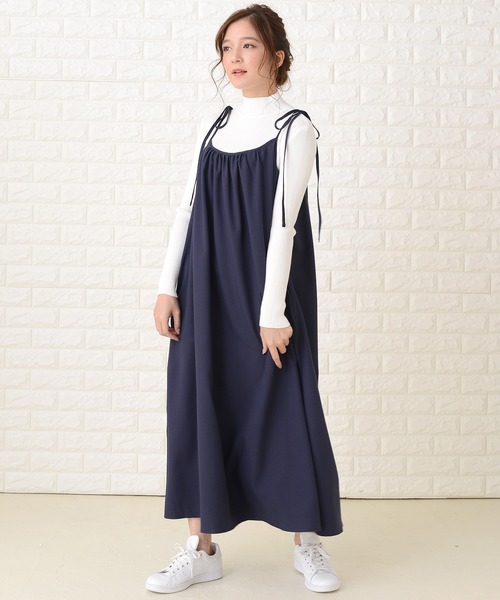 Lace Ladies（レースレディース）の「ゆったりキャミロングワンピース（ワンピース・レディース・ブラック/ネイビー/ブラウン・FREE）」の17枚目の写真