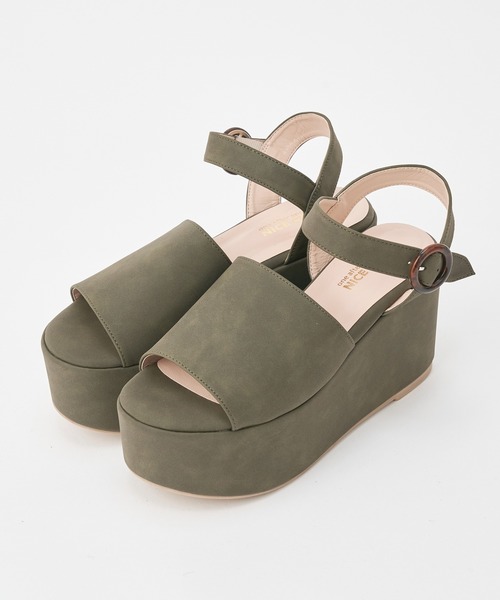 one after another NICE CLAUP（ワンアフターアナザーナイスクラップ）の「厚底ヒールサンダル（サンダル・レディース・カーキ/ピンク/モカ・SMALL/MEDIUM/LARGE）」の20枚目の写真