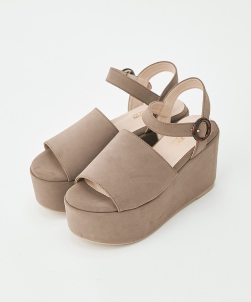 one after another NICE CLAUP（ワンアフターアナザーナイスクラップ）の「厚底ヒールサンダル（サンダル・レディース・カーキ/ピンク/モカ・SMALL/MEDIUM/LARGE）」の7枚目の写真