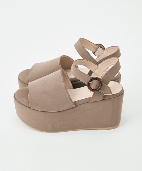 one after another NICE CLAUP（ワンアフターアナザーナイスクラップ）の「厚底ヒールサンダル（サンダル・レディース・カーキ/ピンク/モカ・SMALL/MEDIUM/LARGE）」の17枚目の写真