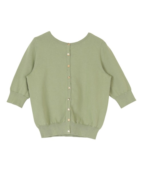 titivate(ティティベイト)の「前後2wayコットンニット(ニット/セーター・レディース・オフホワイト/グリーン系その他/ライトベージュ/チャコール/ブラック/グレイッシュベージュ・S/M/L)」の16枚目の写真