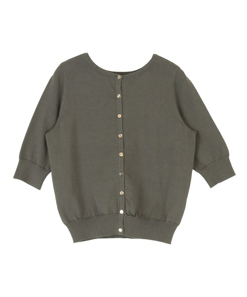 titivate(ティティベイト)の「前後2wayコットンニット(ニット/セーター・レディース・オフホワイト/グリーン系その他/ライトベージュ/チャコール/ブラック/グレイッシュベージュ・S/M/L)」の18枚目の写真