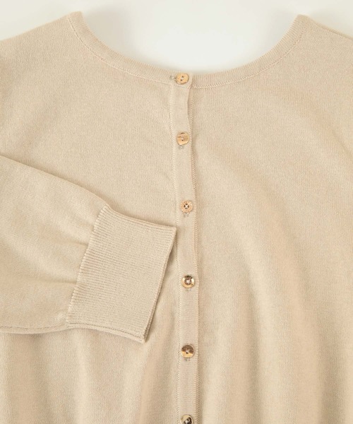 titivate(ティティベイト)の「前後2wayコットンニット(ニット/セーター・レディース・オフホワイト/グリーン系その他/ライトベージュ/チャコール/ブラック/グレイッシュベージュ・S/M/L)」の10枚目の写真