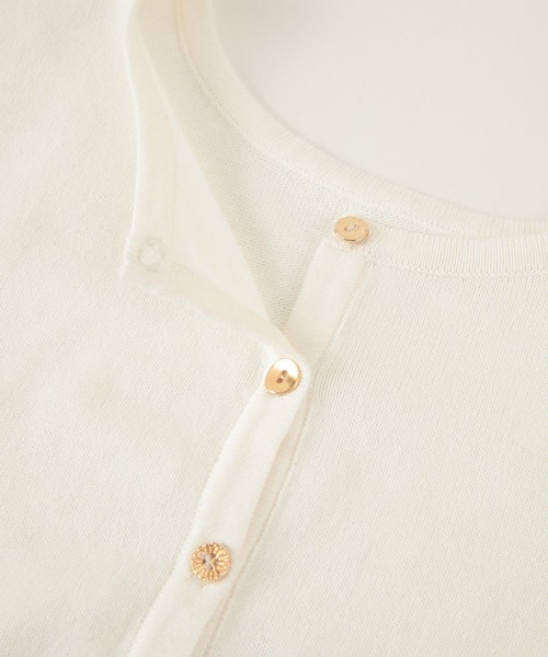 titivate(ティティベイト)の「前後2wayコットンニット(ニット/セーター・レディース・オフホワイト/グリーン系その他/ライトベージュ/チャコール/ブラック/グレイッシュベージュ・S/M/L)」の12枚目の写真