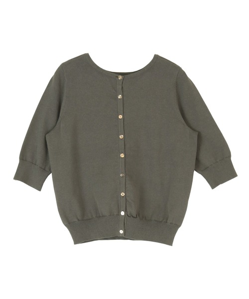 titivate(ティティベイト)の「前後2wayコットンニット(ニット/セーター・レディース・オフホワイト/グリーン系その他/ライトベージュ/チャコール/ブラック/グレイッシュベージュ・S/M/L)」の20枚目の写真