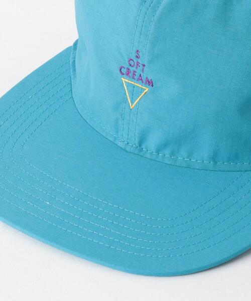 softcream（ソフトクリーム）の「【別注】 ＜SOFTCREAM＞ 6PANEL CAP/キャップ（キャップ・メンズ・ターコイズブルー/ブラック・FREE）」の7枚目の写真