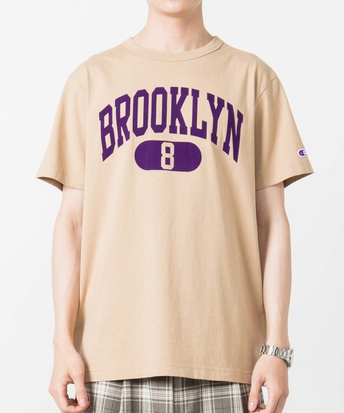 Champion（チャンピオン）の「∴WEGO/【WEB限定】Champion チャンピオン カレッジ半袖Tシャツ（Tシャツ/カットソー・メンズ・ホワイト/ブラック/ベージュ/ネイビー/レッド/カーキ/ブルー/ホワイト系その他・MEDIUM/LARGE/X-LARGE）」の10枚目の写真