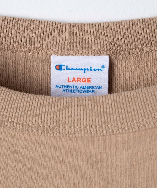 Champion（チャンピオン）の「∴WEGO/【WEB限定】Champion チャンピオン カレッジ半袖Tシャツ（Tシャツ/カットソー・メンズ・ホワイト/ブラック/ベージュ/ネイビー/レッド/カーキ/ブルー/ホワイト系その他・MEDIUM/LARGE/X-LARGE）」の14枚目の写真