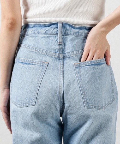 LOWRYS FARM（ローリーズファーム）の「ＣＯＮＥスティックパンツ　875167（デニムパンツ・レディース・ブルー/ライトブルー・LARGE/MEDIUM）」の3枚目の写真