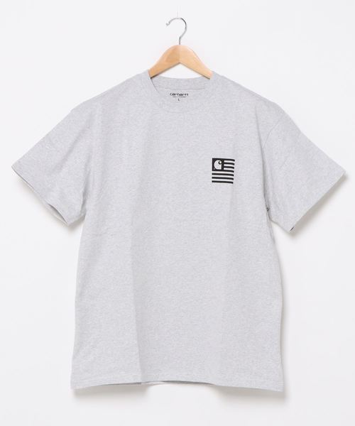 Carhartt WIP(カーハートダブリューアイピー)の「S/S STATE CHROMO T-SHIRT(Tシャツ/カットソー・メンズ・ホワイト/ブラック/アッシュ・SMALL/MEDIUM/LARGE/X-LARGE/XX-LARGE)」の3枚目の写真