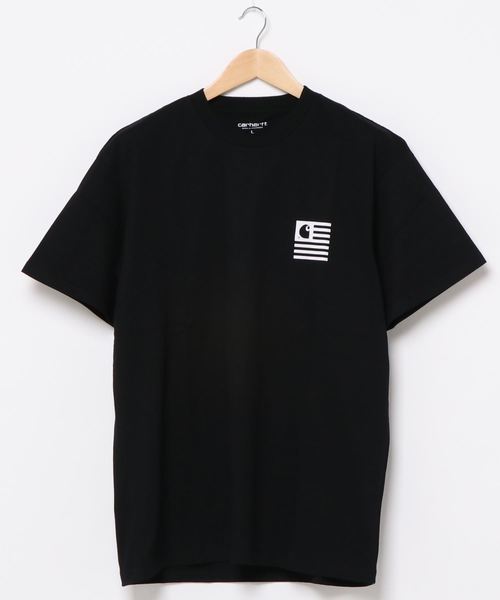 Carhartt WIP(カーハートダブリューアイピー)の「S/S STATE CHROMO T-SHIRT(Tシャツ/カットソー・メンズ・ホワイト/ブラック/アッシュ・SMALL/MEDIUM/LARGE/X-LARGE/XX-LARGE)」の1枚目の写真