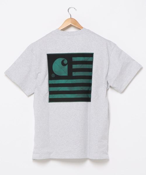 Carhartt WIP(カーハートダブリューアイピー)の「S/S STATE CHROMO T-SHIRT(Tシャツ/カットソー・メンズ・ホワイト/ブラック/アッシュ・SMALL/MEDIUM/LARGE/X-LARGE/XX-LARGE)」の6枚目の写真