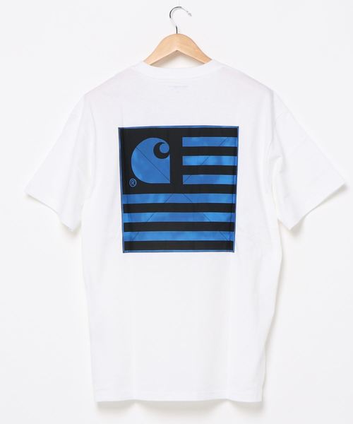 Carhartt WIP(カーハートダブリューアイピー)の「S/S STATE CHROMO T-SHIRT(Tシャツ/カットソー・メンズ・ホワイト/ブラック/アッシュ・SMALL/MEDIUM/LARGE/X-LARGE/XX-LARGE)」の4枚目の写真
