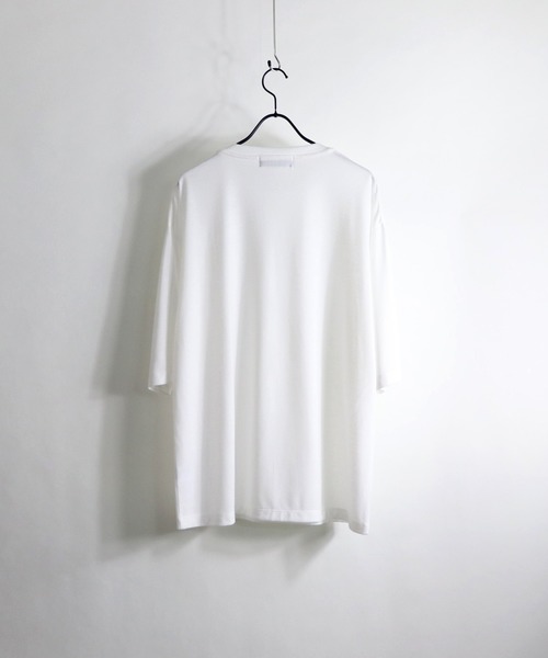 Confirm(コンファーム)の「Confirm / コンファーム TR胸ポケットハーフスリーブビッグシルエットTシャツ(Tシャツ/カットソー・メンズ・ピンク/サックスブルー/ブラック/ホワイト/ベージュ/ミント・M/L)」の9枚目の写真