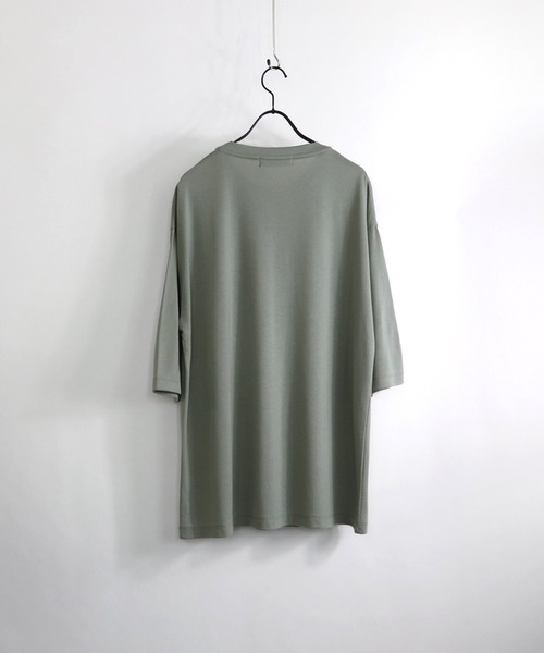 Confirm(コンファーム)の「Confirm / コンファーム TR胸ポケットハーフスリーブビッグシルエットTシャツ(Tシャツ/カットソー・メンズ・ピンク/サックスブルー/ブラック/ホワイト/ベージュ/ミント・M/L)」の8枚目の写真