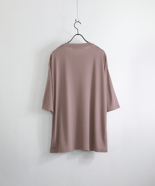 Confirm(コンファーム)の「Confirm / コンファーム TR胸ポケットハーフスリーブビッグシルエットTシャツ(Tシャツ/カットソー・メンズ・ピンク/サックスブルー/ブラック/ホワイト/ベージュ/ミント・M/L)」の11枚目の写真