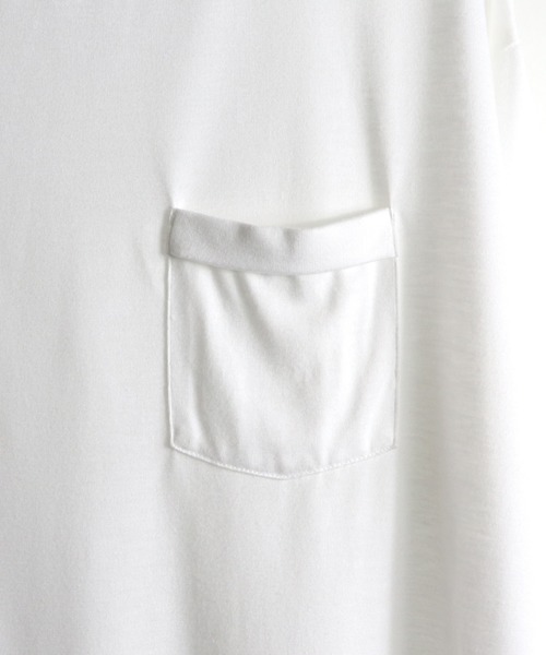 Confirm(コンファーム)の「Confirm / コンファーム TR胸ポケットハーフスリーブビッグシルエットTシャツ(Tシャツ/カットソー・メンズ・ピンク/サックスブルー/ブラック/ホワイト/ベージュ/ミント・M/L)」の14枚目の写真
