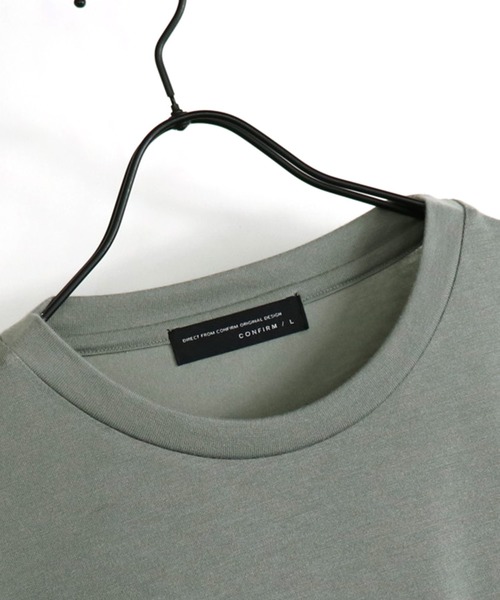 Confirm(コンファーム)の「Confirm / コンファーム TR胸ポケットハーフスリーブビッグシルエットTシャツ(Tシャツ/カットソー・メンズ・ピンク/サックスブルー/ブラック/ホワイト/ベージュ/ミント・M/L)」の22枚目の写真