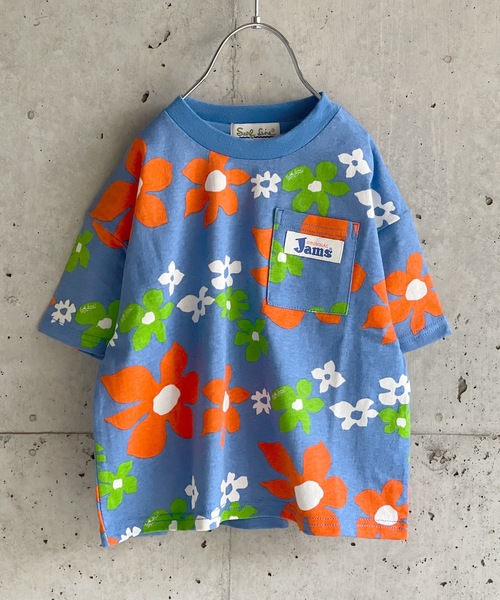 Line トップス Surf Hawaii セール Line 別注ポケット付きtシャツ 80 160cm Tシャツ カットソー Jams ジャムス のファッション