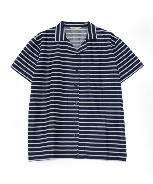 Dita（ディータ）の「シーチングボーダーシャツルームウェア上下セット/全3色  パジャマ（ルームウェア/パジャマ・レディース・ネイビー/グレー/ピンク・M/L）」の16枚目の写真