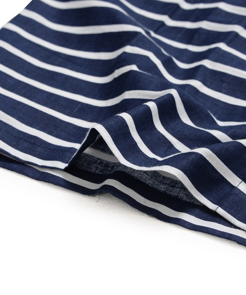 Dita（ディータ）の「シーチングボーダーシャツルームウェア上下セット/全3色  パジャマ（ルームウェア/パジャマ・レディース・ネイビー/グレー/ピンク・M/L）」の21枚目の写真