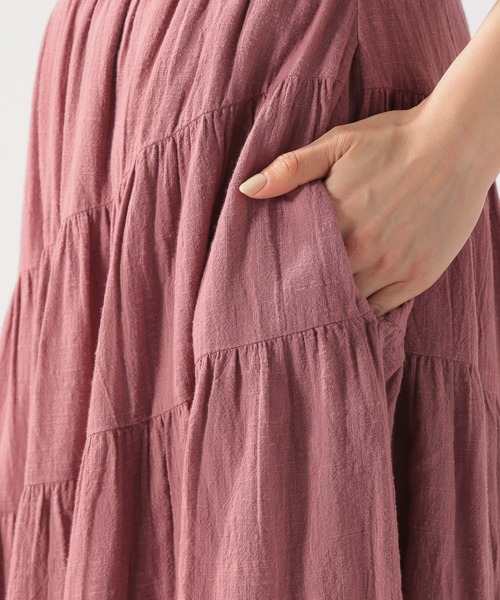 BAYFLOW（ベイフロー）の「ティアードマキシスカート（スカート・レディース・グレー/カーキ/ピンク・SMALL/MEDIUM）」の19枚目の写真