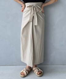 LE MORE | リネンラップリボンスカート(スカート)