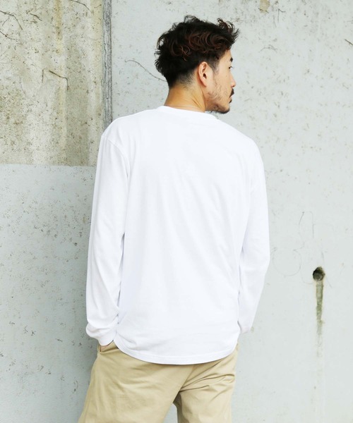 THRASHER(スラッシャー)の「FLAME LONG SLEEVE T-SHIRTS/THRASHER スラッシャーフレイムロゴ長袖ロンT スケーター ストリート ユニセックス(Tシャツ/カットソー・メンズ・ホワイト/ブラック/サンドグレー/バーガンディー・SMALL/MEDIUM/LARGE/X-LARGE/XX-LARGE)」の10枚目の写真