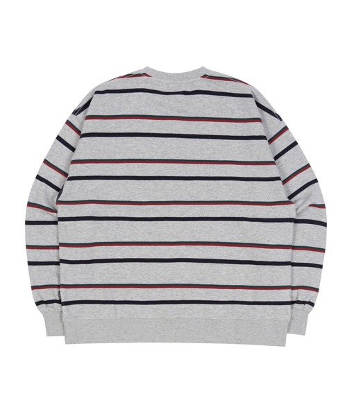 ROMANTIC CROWN(ロマンティッククラウン)の「【ROMANTIC CROWN】PADDLING LOGO SWEATSHIRT / ロマンティッククラウン パドリング ロゴ ボーダー スウェットシャツ(スウェット・メンズ・ネイビー/グレー/オートミール・SMALL/MEDIUM/LARGE/X-LARGE)」の16枚目の写真